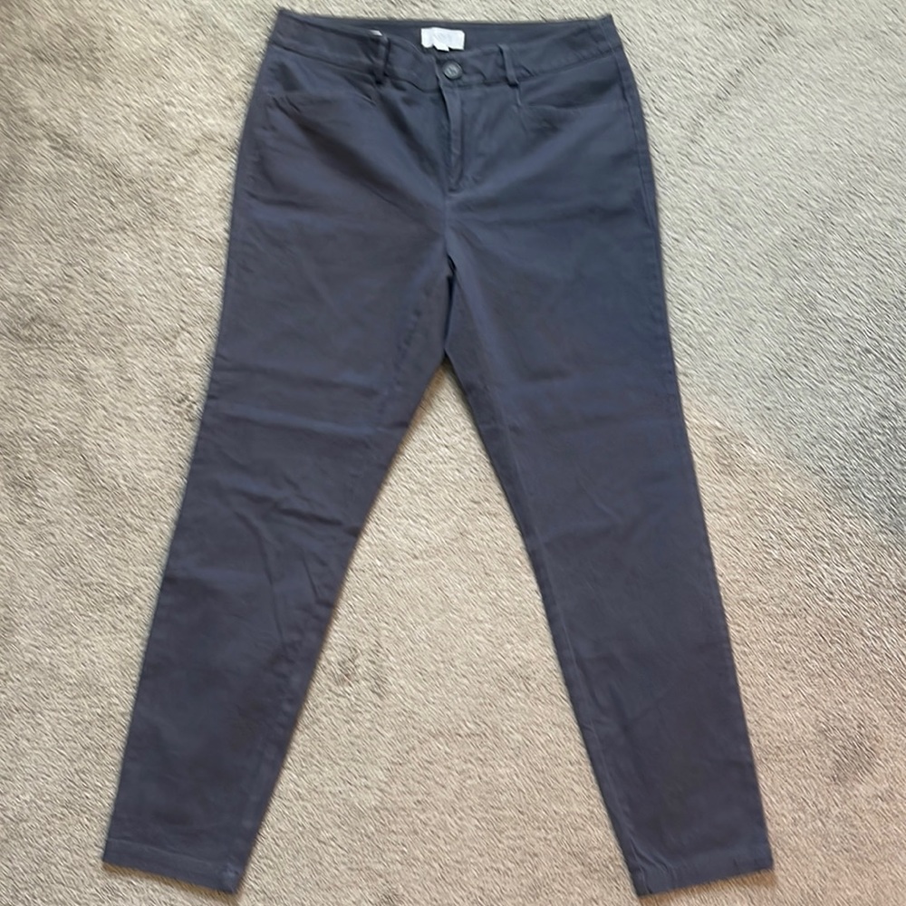 Loft Outlet Grey Curvy Skinny Ankle Pants Size 8 NWOT